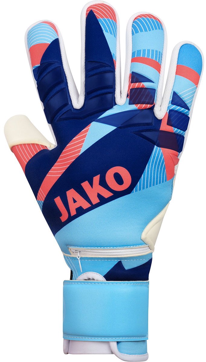 682x1200-2 Jako River Wrc Protection Keepershandschoenen Heren - Hemelsblauw / Koraal / Navy | Maat: 10,5 - Afbeelding 1