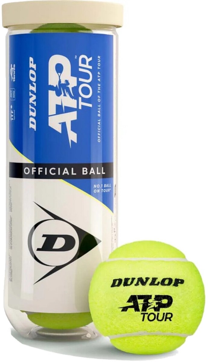 690x1200 DUNLOP - d tb tour performance 3pet - Tennisbal gasgevuld - Geel - Afbeelding 1
