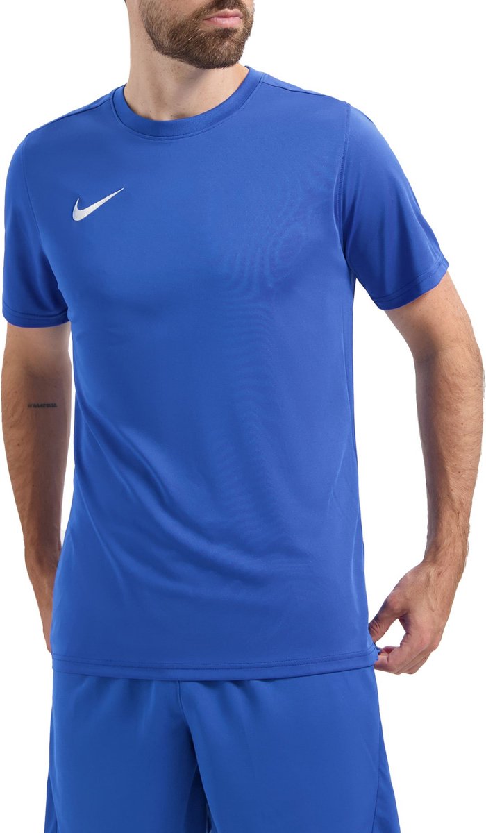700x1200-2 Nike Park VII SS Sportshirt - Maat L - Mannen - blauw - Afbeelding 1