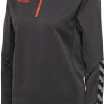 Hummel Damen Half-Zip Sweatshirt Hmlauthentic Half Zip Sweatshirt Woman Asphalt-L