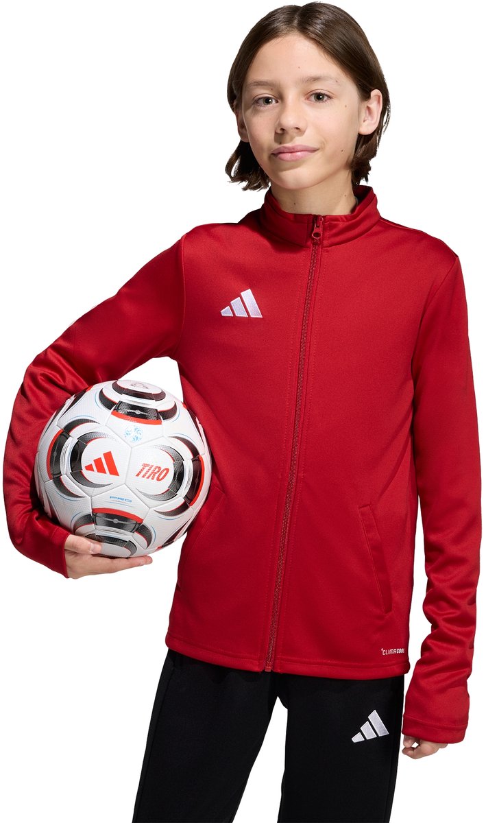 709x1200-4 Adidas Performance Entrada26 Trainingsjack Kids - Kinderen - Rood - Afbeelding 1