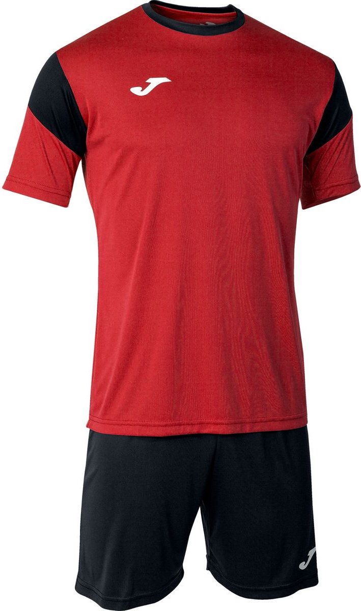 709x1200-7 Joma Phoenix Voetbalset Korte Mouw Heren - Rood / Zwart | Maat: 3XL - Afbeelding 1