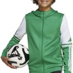 Adidas Squadra 25 Sweatshirt Met Rits Groen 7-8 Years Jongens,Meisjes