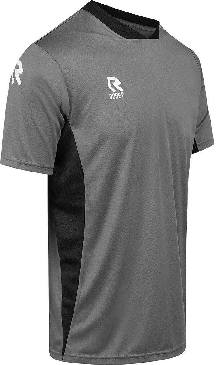 711x1200-1 Robey Playmaker Shirt Korte Mouw Heren - Donkergrijs | Maat: M - Afbeelding 1