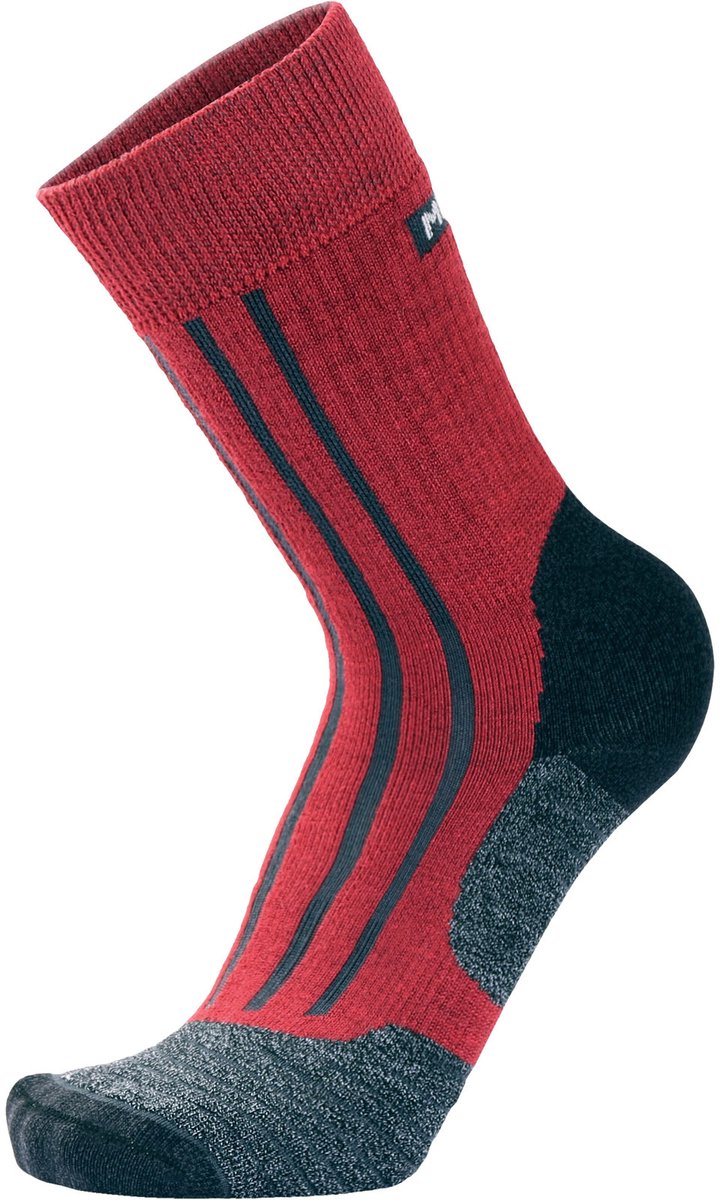 720x1200-23 Meindl Mt6 Merino Wandelsokken Heren - Bordeaux | Maat: 45-47 - Afbeelding 1