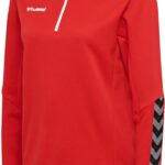 Hummel Damen Half-Zip Sweatshirt Hmlauthentic Half Zip Sweatshirt Woman True Red-L