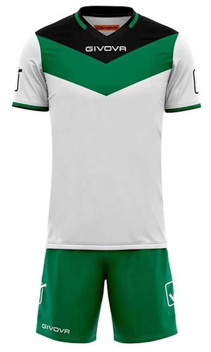 720x1200 Givova Campo Set Groen,Wit 8-10 Years Jongens,Meisjes - Afbeelding 1