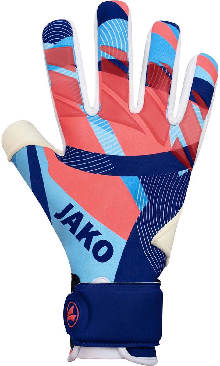 722x1200-3 Jako River Giga Keepershandschoenen Heren - Marine / Hemelsblauw / Koraal | Maat: 11 - Afbeelding 1