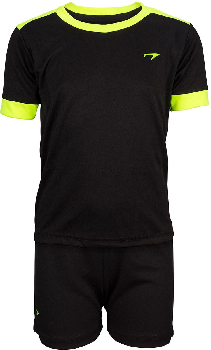 723x1200-10 Avento Sportset Madrid - Junior - Zwart/Fluorgeel - 92 - Afbeelding 1