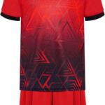 Sportpak Jongens Zomer Trainingspak Korte Mouw en Voetbalshorts - 2 Delig Set