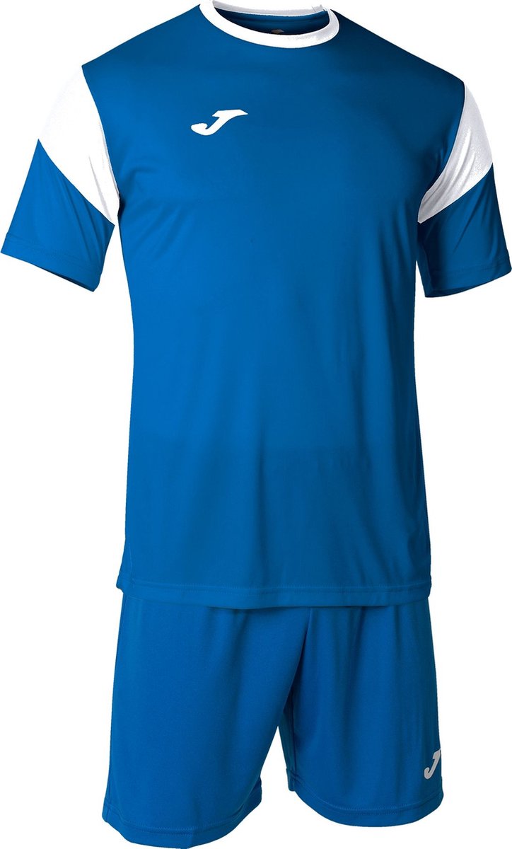 724x1200-2 Joma Phoenix Voetbalset Korte Mouw Heren - Royal / Wit | Maat: M - Afbeelding 1