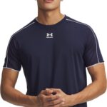 Under Armour UA M Challenger Train SS-BLU Heren Sportshirt - Midnight Navy - Wit