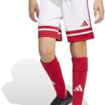 Adidas Squadra 25 Korte Broek Wit 9-10 Years Jongens,Meisjes