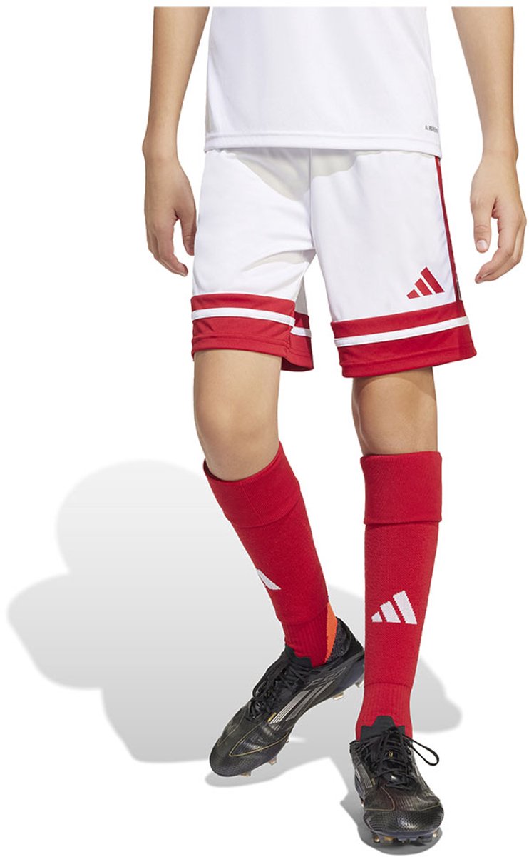 742x1200-3 Adidas Squadra 25 Korte Broek Wit 9-10 Years Jongens,Meisjes - Afbeelding 1