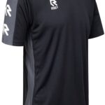 Robey Performance Shirt Korte Mouw Kinderen - Zwart / Grijs | Maat: 116