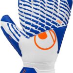 Uhlsport FM Soft Advanced White/Royal Blue/Fluo Orange Keepershandschoenen - Maat 5