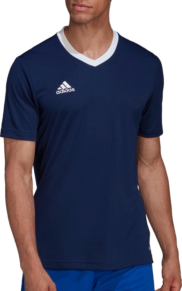 751x1200-2 adidas Performance Entrada 22 Voetbalshirt - Heren - Blauw- M - Afbeelding 1