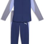 PUMA individualBLAZE Tracksuit Dames Trainingspak - Blue Jewel-PUMA White-Intense Lavender