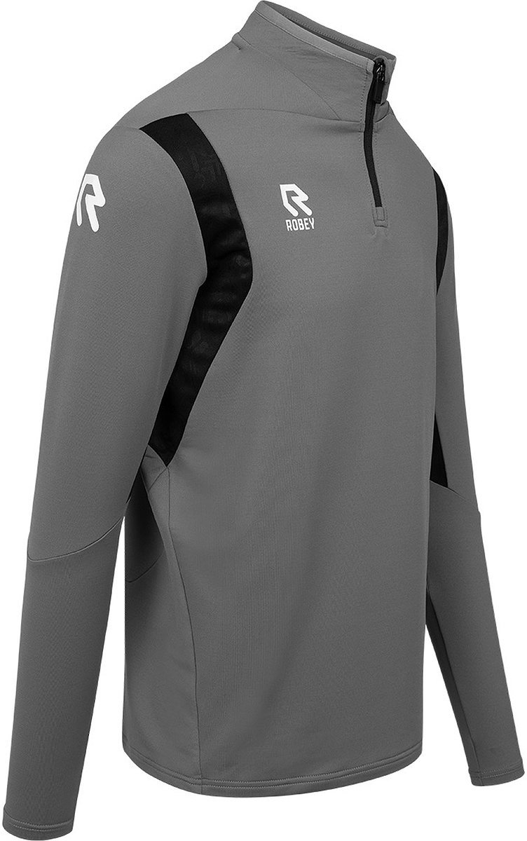 752x1200-30 Robey Playmaker Ziptop Heren - Donkergrijs | Maat: 3XL - Afbeelding 1