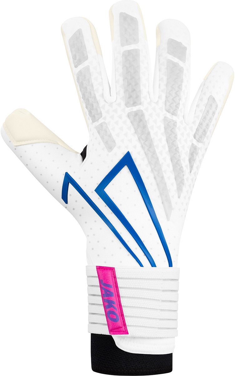 752x1200-37 Jako Rs89 Elite Keepershandschoenen - Wit / Blauw | Maat: 9 - Afbeelding 1