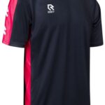Robey Performance Shirt Korte Mouw Kinderen - Zwart / Rood | Maat: 116
