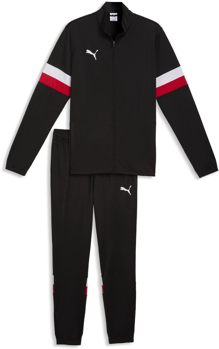 756x1200-10 PUMA individualRISE Tracksuit Heren Trainingspak - Puma Black-Puma White-Puma Red - Afbeelding 1
