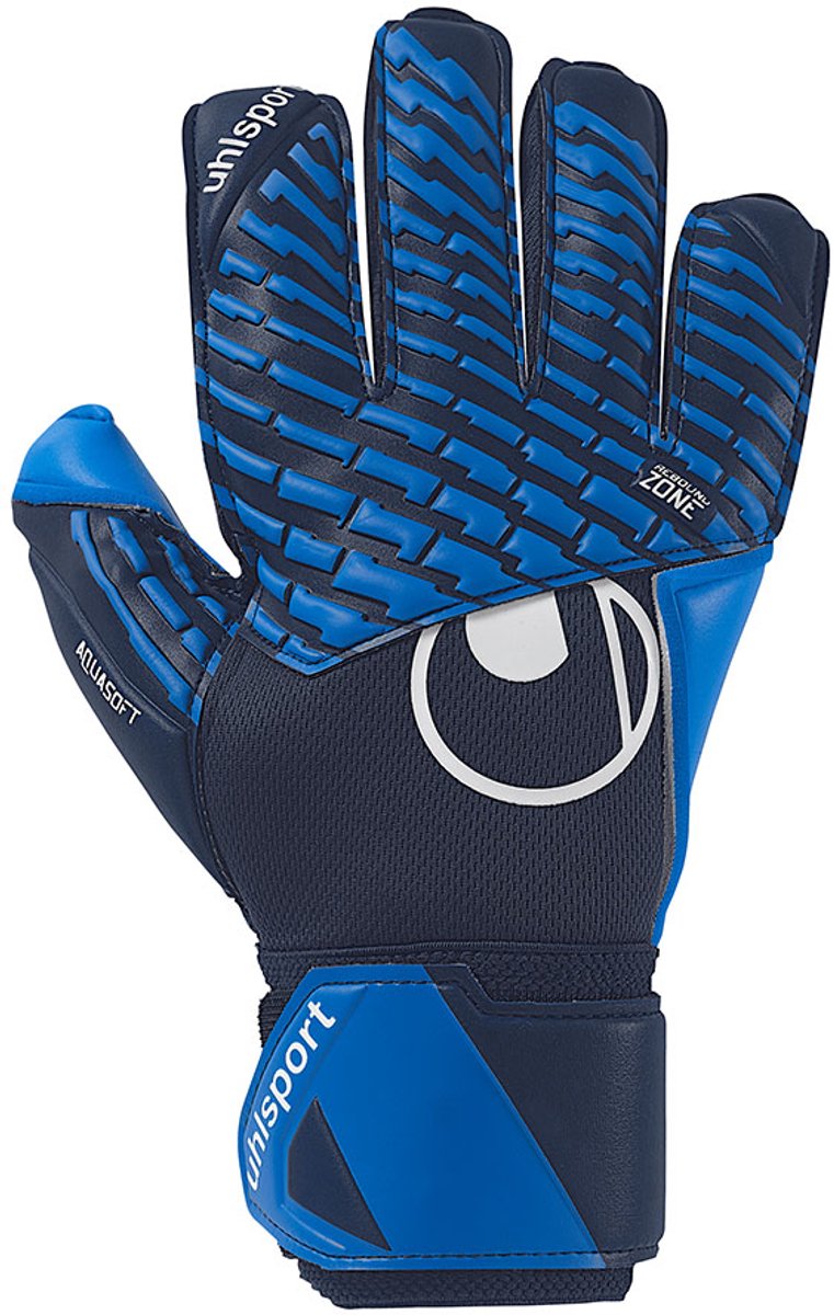 761x1200-2 Uhlsport Fm Aquasoft Keepershandschoenen Blauw 11 - Afbeelding 1