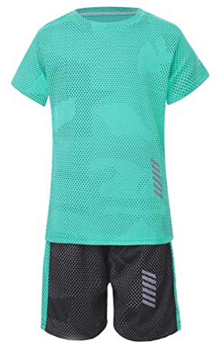761x1200-8 Sportset voor kinderen - T-shirt en shorts, sneldrogend, korte mouwen, joggingpak, voetbal, basketbal outfits - Afbeelding 1