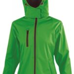 Result Core Tx Performance Hooded Soft Shell Jacket Dames - Groen | Maat: S