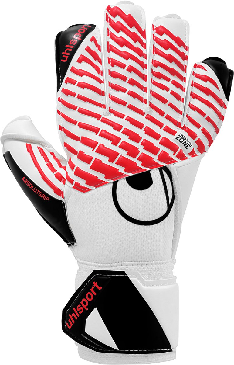 771x1200-5 Uhlsport FM Absolutgrip White/Black/Red Keepershandschoenen - Maat 8 - Afbeelding 1
