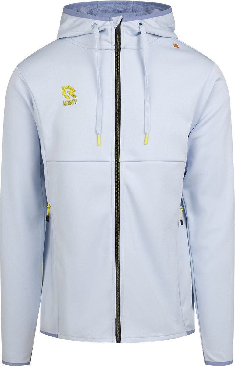 771x1200 Robey Off Pitch Scuba Jas Met Kap Kinderen - Wit | Maat: 152 - Afbeelding 1