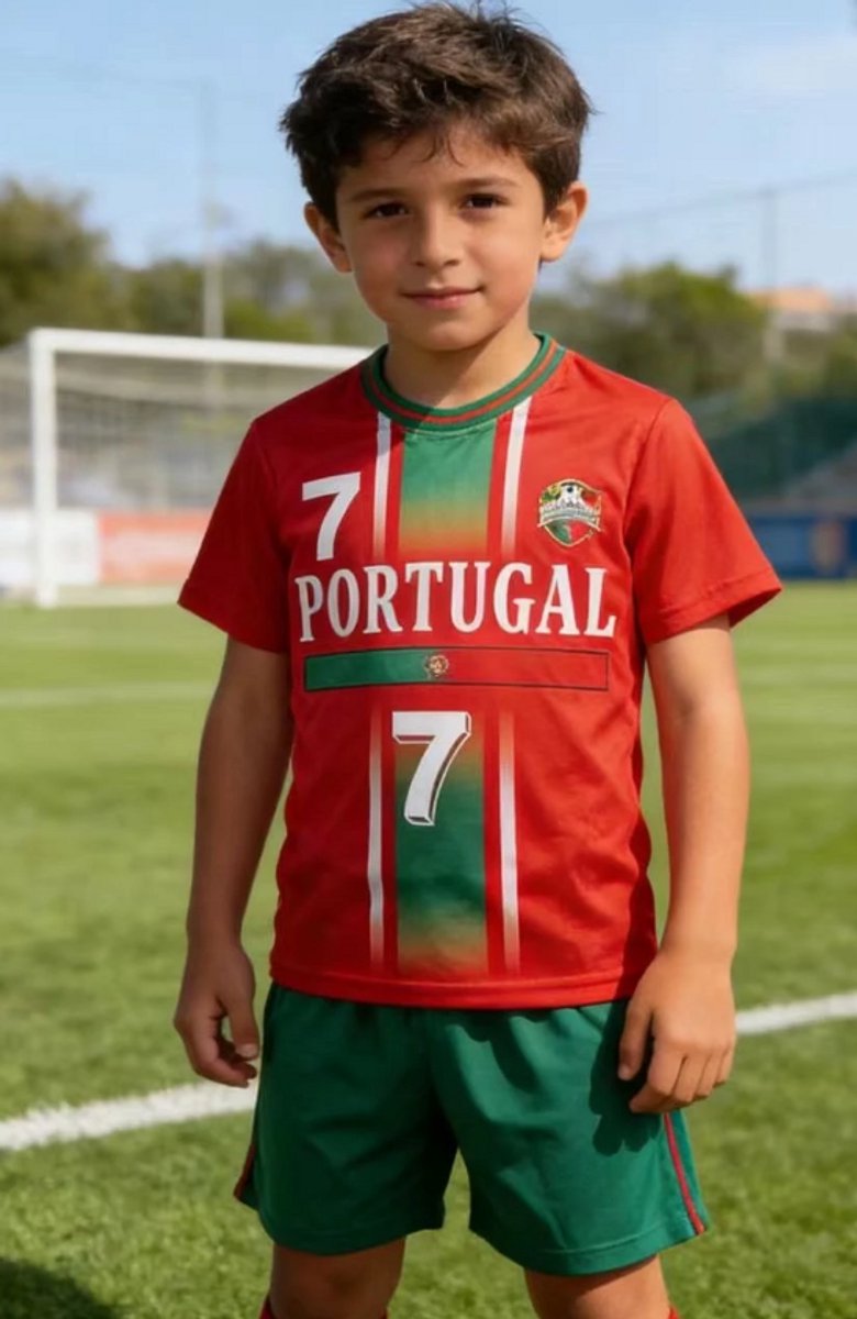 780x1200-1 Portugal Voetbaltenue - Voetbaltenue Kinderen - Shirt en Broekje - Jongens en Meisjes - 4 jaar - WK2026 - Afbeelding 1