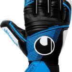 Uhlsport Soft HN Comp Black Fluo Blue Keepershandschoenen - Maat 8