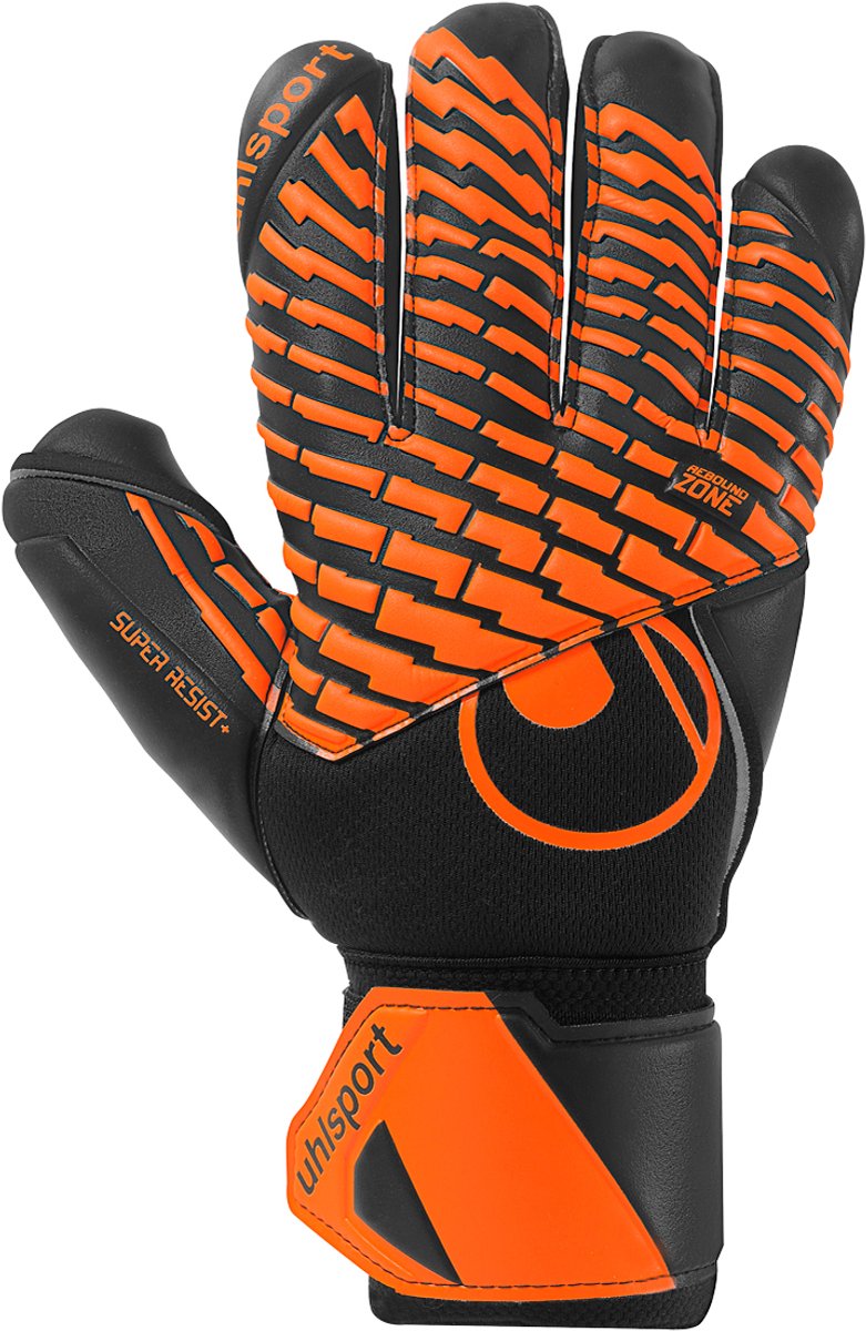781x1200-1 Uhlsport Fm Super Resist+ Hn Keepershandschoenen - Zwart / Fluo Oranje | Maat: 5 - Afbeelding 1