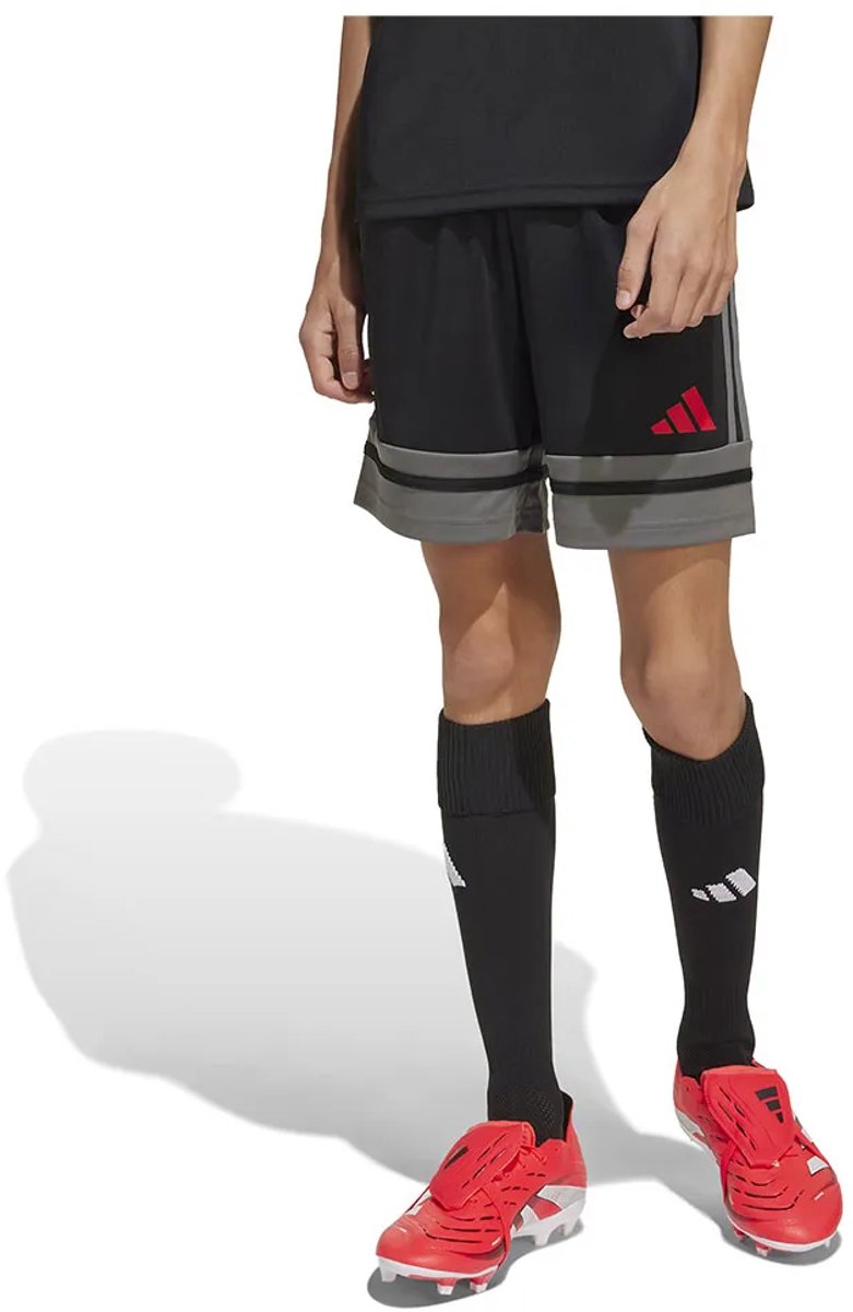 781x1200-13 Adidas Squadra 25 Korte Broek Zwart 9-10 Years Jongens,Meisjes - Afbeelding 1