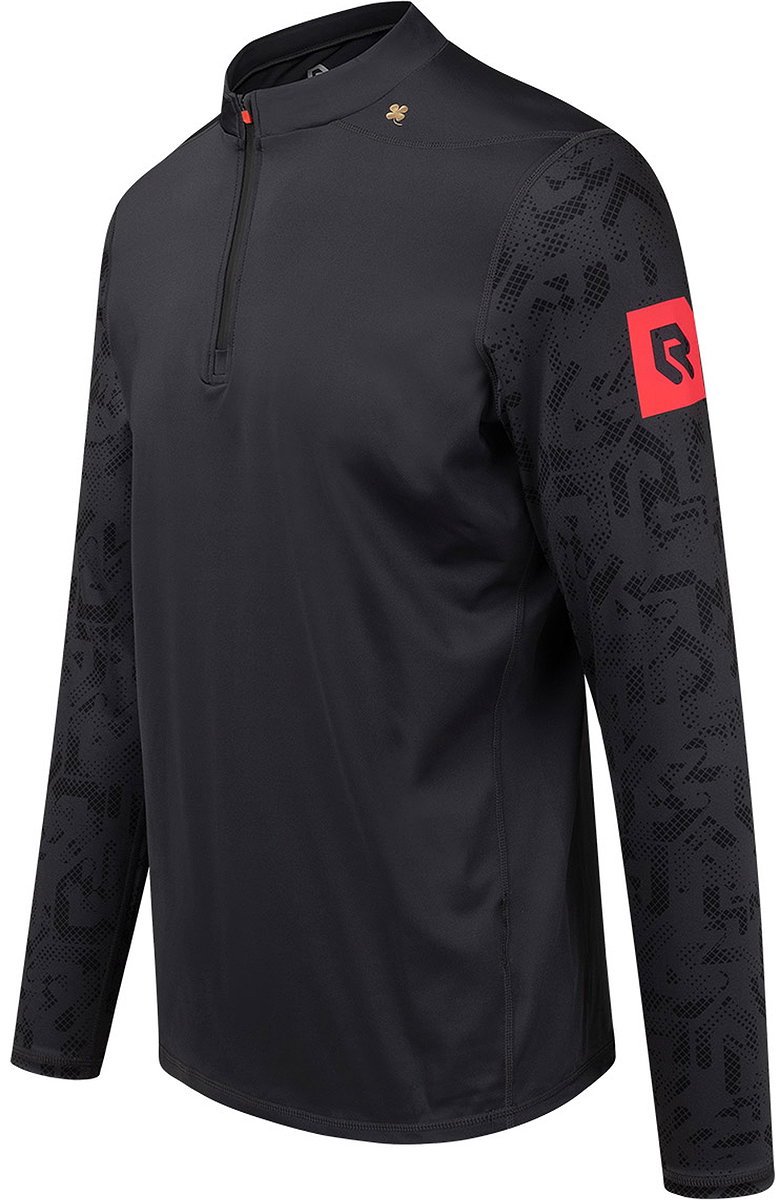 784x1200-8 Robey Progress Ziptop Heren - Zwart | Maat: S - Afbeelding 1