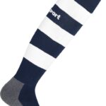 Uhlsport Team Pro Essential Stripe Voetbalkousen - Marine / Wit | Maat: 37-40