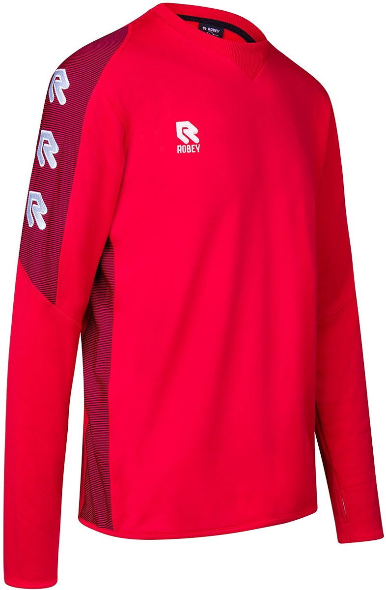 786x1200-13 Robey Performance Sweater Kinderen - Rood | Maat: 116 - Afbeelding 1