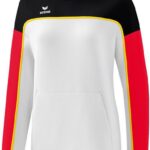 Erima Change Sweatshirt Met Capuchon Dames - Wit / Zwart / Rood | Maat: 36