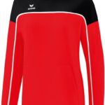 Erima Change Sweatshirt Met Capuchon Dames - Rood / Zwart / Wit | Maat: 44