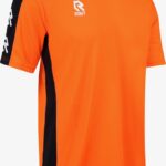 Robey Performance Shirt Korte Mouw Kinderen - Oranje / Zwart | Maat: 116
