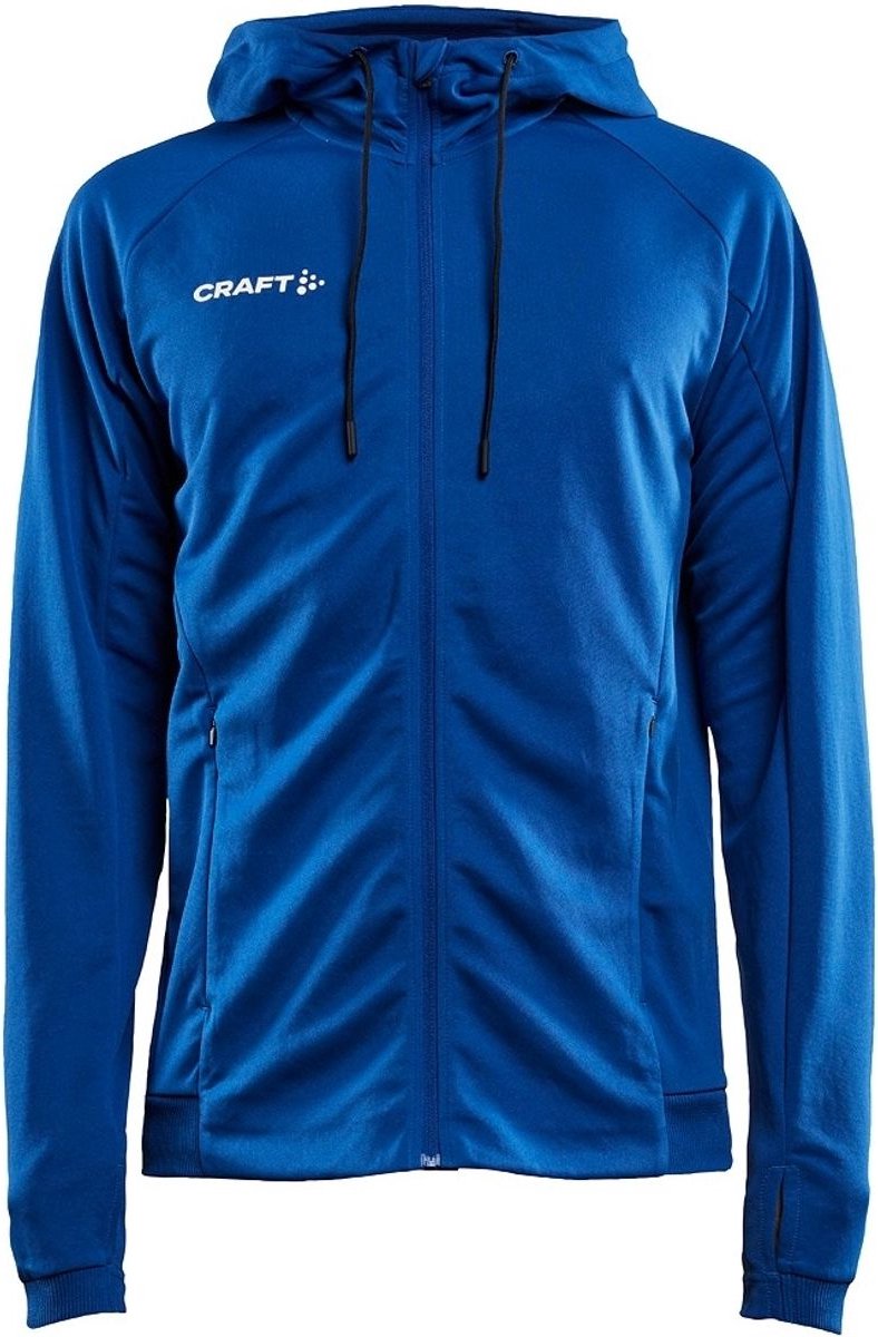 788x1200-23 Craft Evolve Jas Met Kap Kinderen - Royal | Maat: 158/164 - Afbeelding 1
