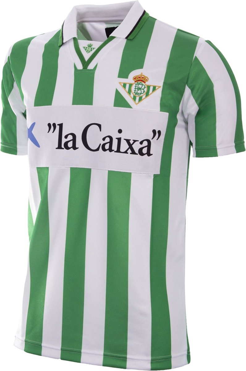 796x1200-17 COPA - Real Betis 1995 Gordillo Retro Voetbalshirt - Heren - Groen - Wit - S - Afbeelding 1