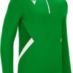 Macron Victory Piave Ziptop Heren - Groen / Wit | Maat: L