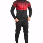 Dames zwart tweekleurige capuchon skinny fit trainingspak