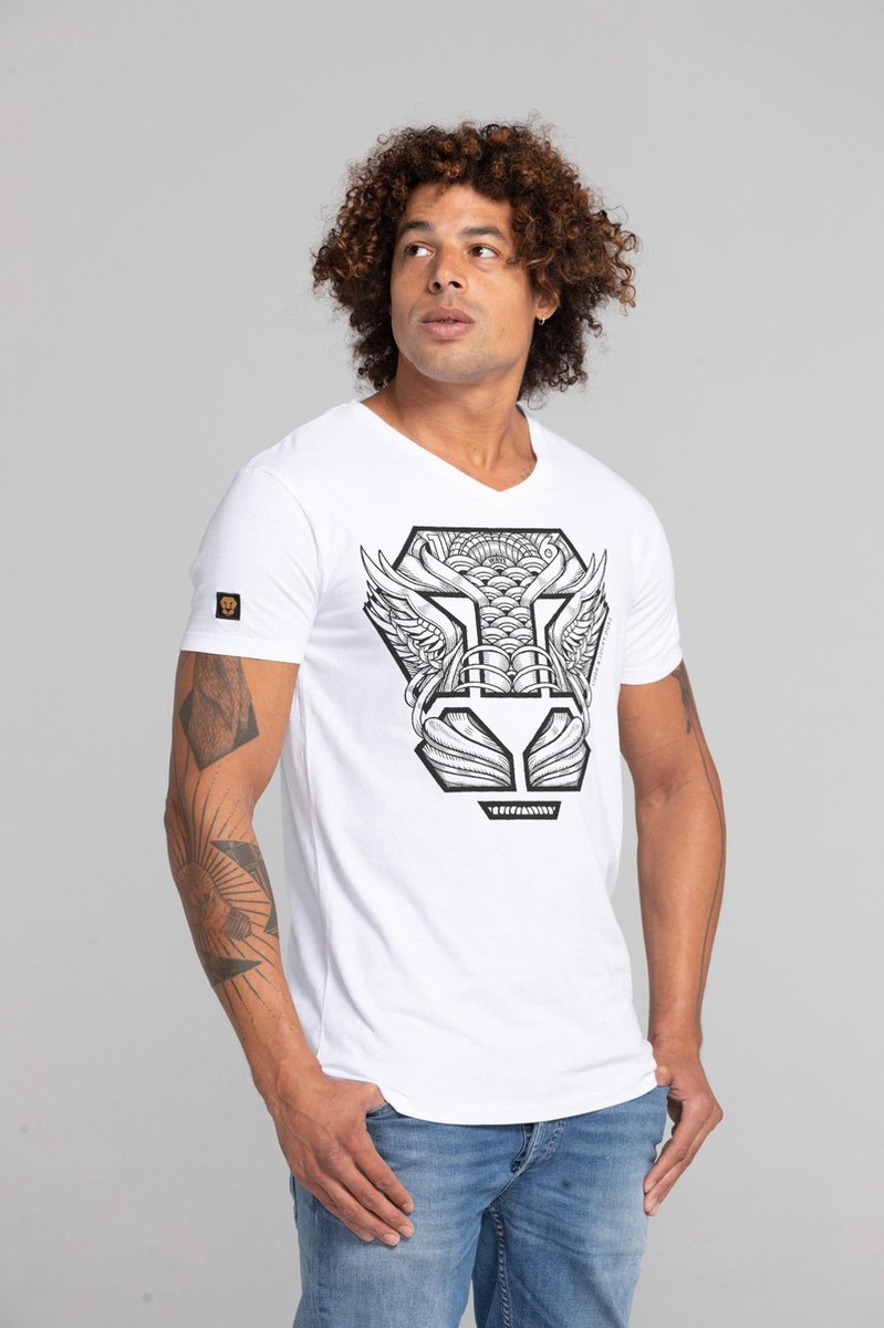 799x1200-5 LIGER - Limited Edition van 360 stuks - Lucky Dubz - Patch - T-Shirt - Maat M - Afbeelding 1