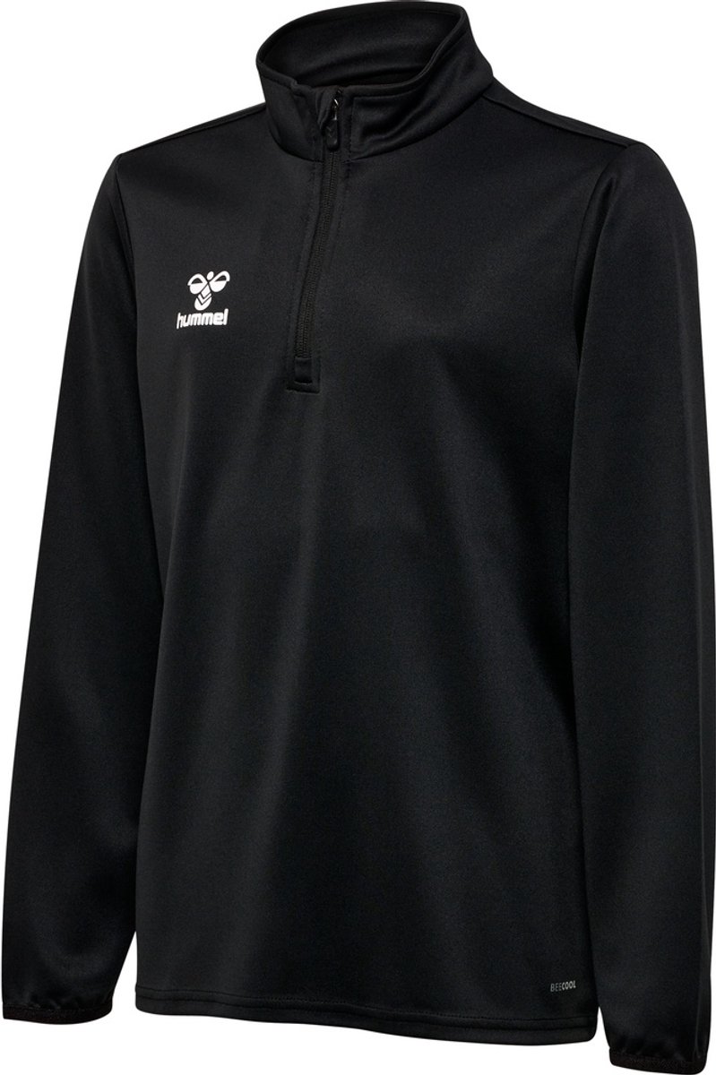799x1200 Hummel Kinder Trainingsjacke Hmlessential Half-Zip Kids Black-140 - Afbeelding 1