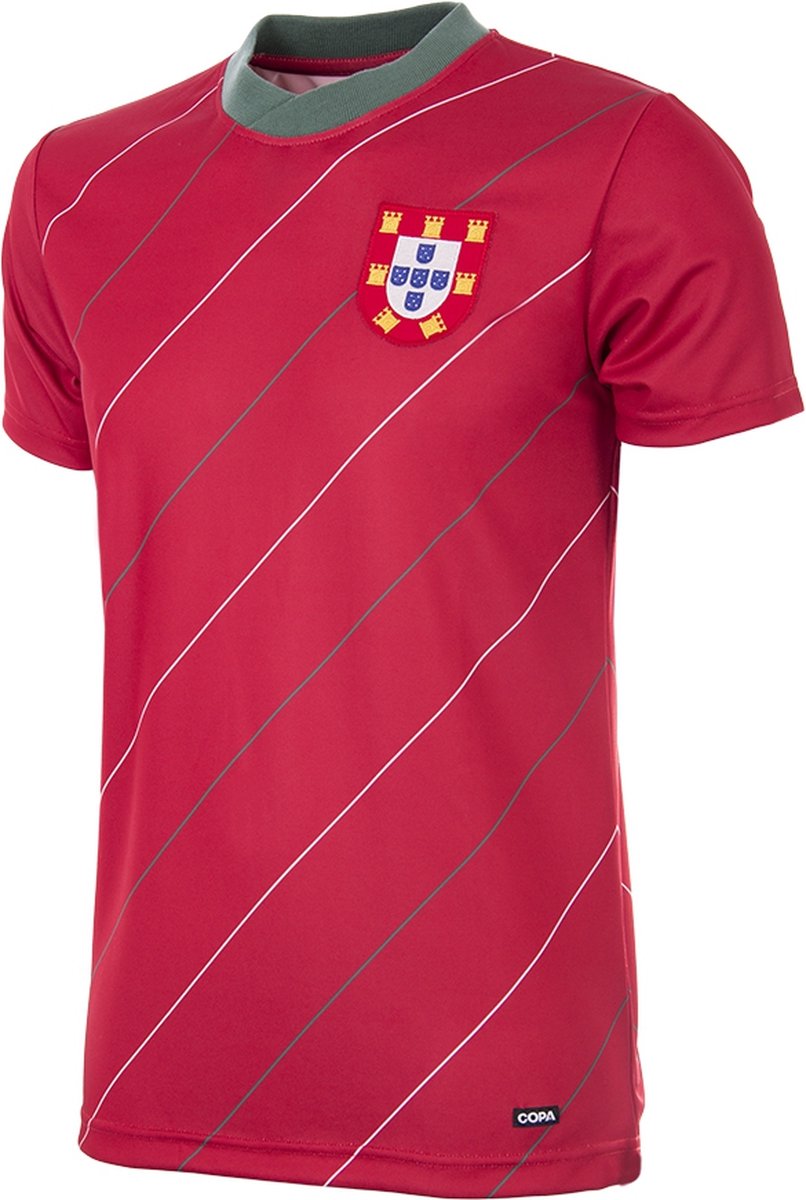 806x1200-18 COPA - Portugal 1984 Retro Voetbalshirt - Mannen - Rood - L - Afbeelding 1