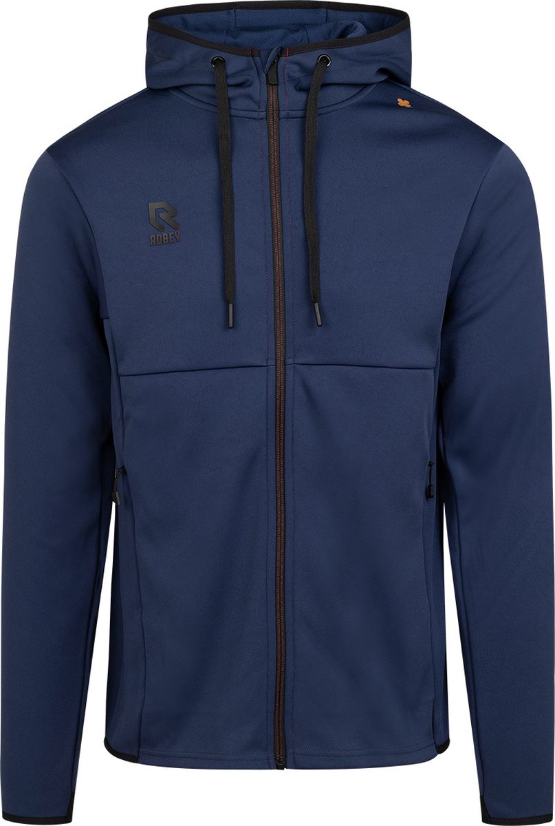 807x1200-4 Robey Off Pitch Scuba Jas Met Kap Kinderen - Marine | Maat: 152 - Afbeelding 1