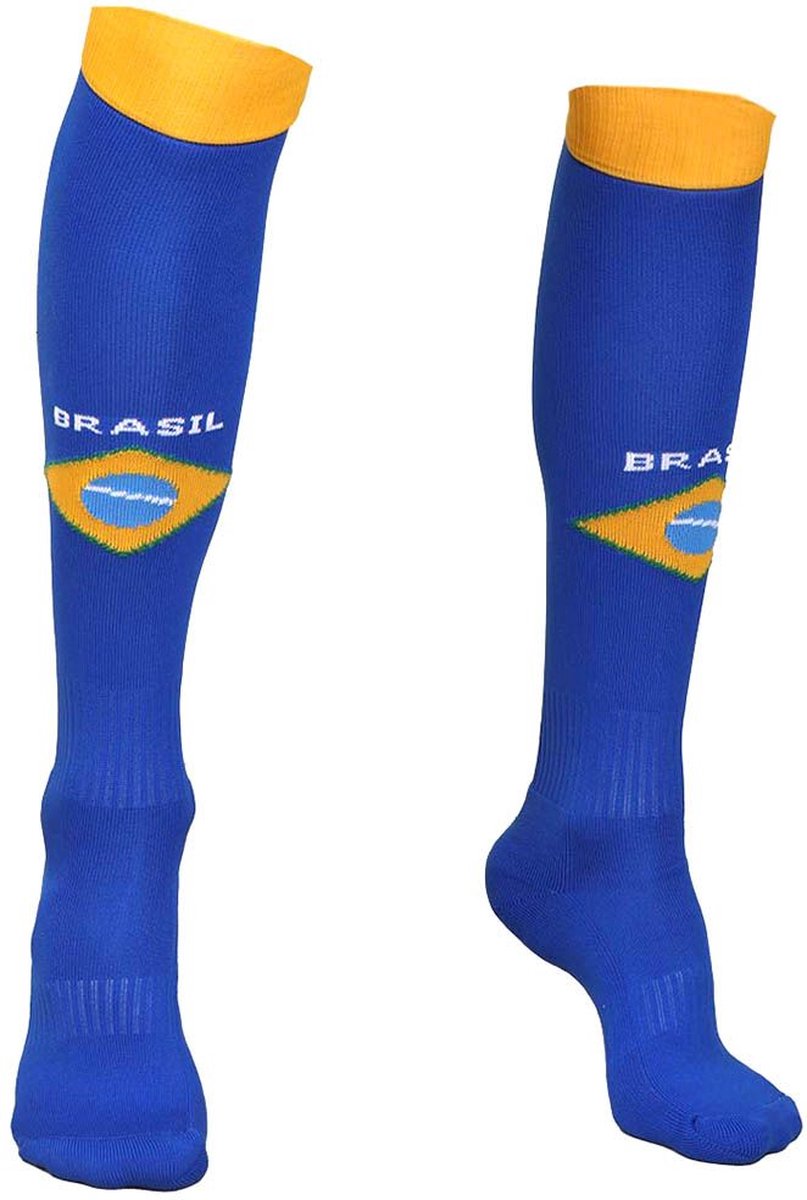 807x1200-6 Brazilie Voetbalsokken Thuis - Kind en Volwassenen-30-34 XS - Afbeelding 1